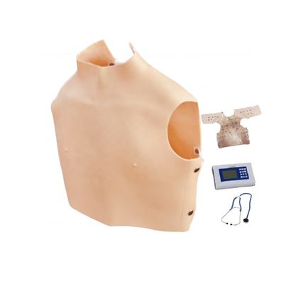 Simulador de auscultación cardiopulmonar con PVC avanzado