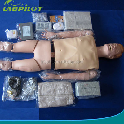 Maniquí para el entrenamiento integral de emergencia RCP Intubación defibrilación e inyección intravenosa