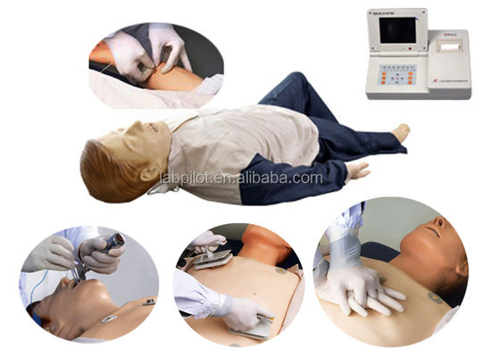 Maniquí para el entrenamiento integral de emergencia RCP Intubación defibrilación e inyección intravenosa