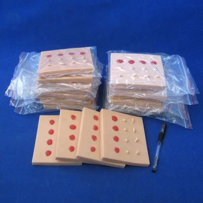 Enfermedad de la piel patológica vívida Modelo de lesiones para la enseñanza médica Pad de sutura