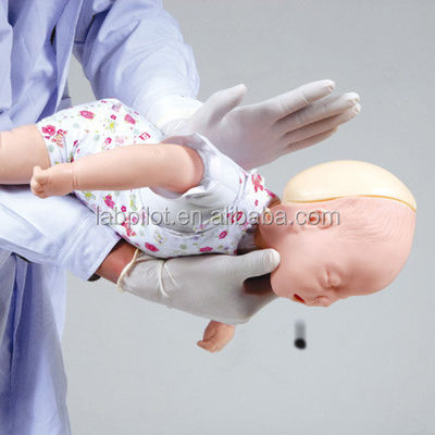 Muñeco de bebés de PVC avanzado con vívido Primeros auxilios modelo de obstrucción de las vías respiratorias del maniquí asfixiante infantil