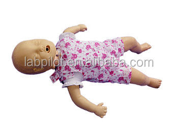 Muñeco de bebés de PVC avanzado con vívido Primeros auxilios modelo de obstrucción de las vías respiratorias del maniquí asfixiante infantil