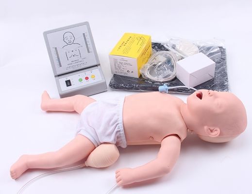 Entrenamiento de primeros auxilios para bebés muñeco maniquí electrónico para pacientes demostración de cuidado