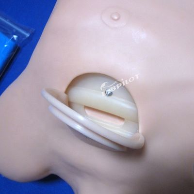 Maniquí de PVC avanzado para entrenamiento de enfermería de drenaje de punción pleural y toracentesis
