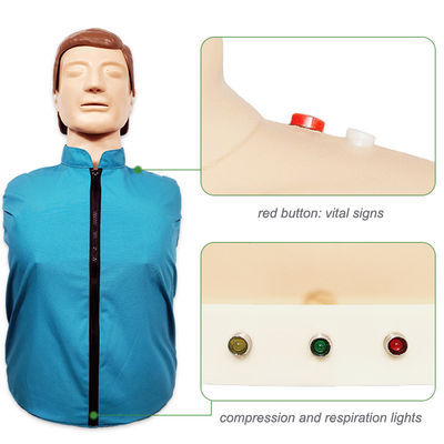 Maniquí de primeros auxilios electrónicos para adultos CPR entrenamiento maniquí en la formación de ciencias médicas