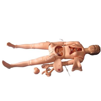 Tamaño de vida humana maniquí de enfermería para pacientes demostración de cuidado cuerpo completo mujer