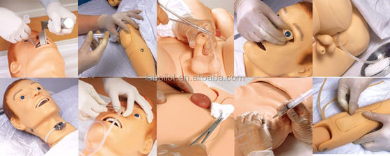 Maniquí de cuerpo completo para el centro de salud Formación de enfermería médica Simulación de práctica de simulación