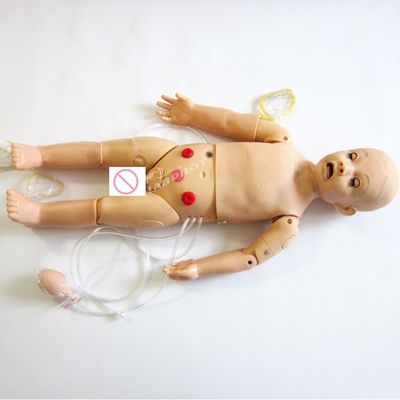 Formación de primeros auxilios y simulador de auscultación para niños de 1 año de edad