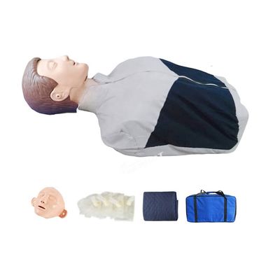 Práctica de reanimación cardiopulmonar Modelo de mitad de cuerpo ficticio para entrenamiento de primeros auxilios