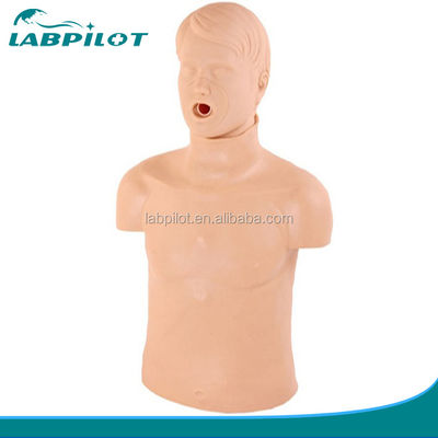 Maniquí humano realista para el entrenamiento de habilidades básicas de emergencia Entrenamiento de RCP de mitad del cuerpo