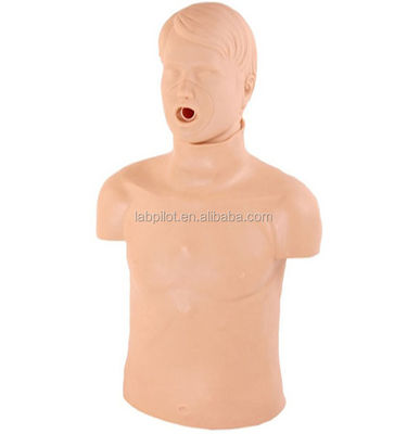 Maniquí humano realista para el entrenamiento de habilidades básicas de emergencia Entrenamiento de RCP de mitad del cuerpo