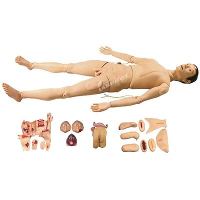 Colegios de Medicina Trauma de cuerpo completo Enfermería maniquí Simulador de cuidado de heridas de cuerpo completo