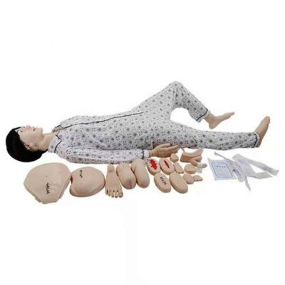 Maniquí de enfermería de funcionamiento completo tamaño de vida humana modelo de simulación masculino y femenino