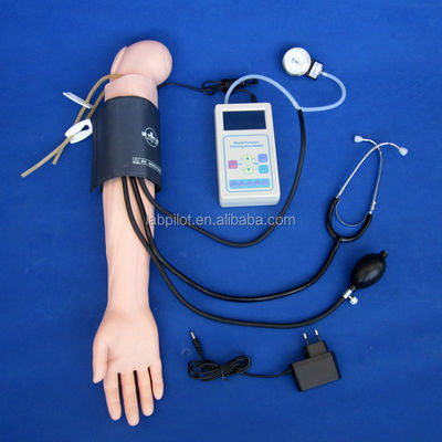 Maniquí de PVC avanzado para la simulación del brazo de la práctica médica y el entrenamiento de medición de la presión arterial
