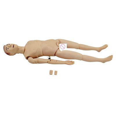Muñeco de entrenamiento de enfermería masculina flexible para la enseñanza clínica Muñeco básico de atención al paciente