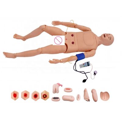 Tamaño de vida humana maniquí de enfermería para adultos con simulador de presión arterial maniquí de entrenamiento médico