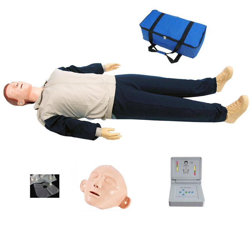 Tamaño de la vida humana Electrónica de entrenamiento de RCP de cuerpo completo maniquí con monitor de promoción de voz