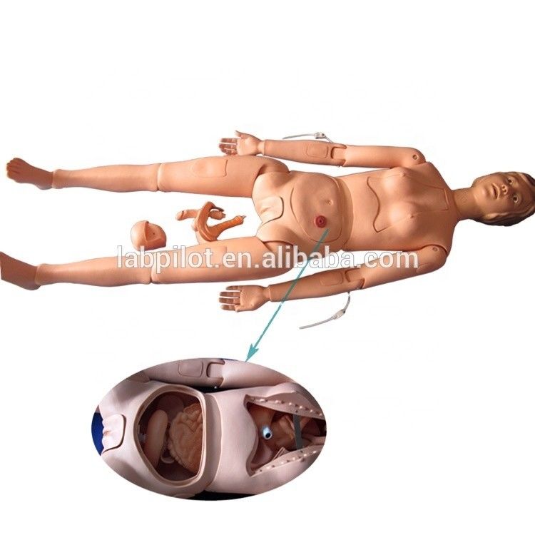 Tamaño de vida humana maniquí de enfermería para pacientes demostración de cuidado cuerpo completo mujer