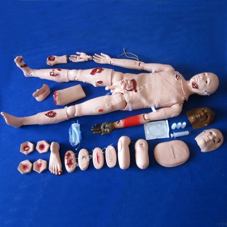 Maniquí de enfermería integral para el cuidado de traumas y tratamiento de heridas en tamaño de vida humana