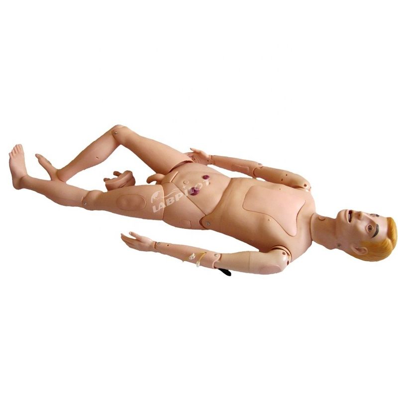 PVC avanzado de tamaño humano de vida Multifunccional de entrenamiento de enfermería masculino maniquí para el entrenamiento